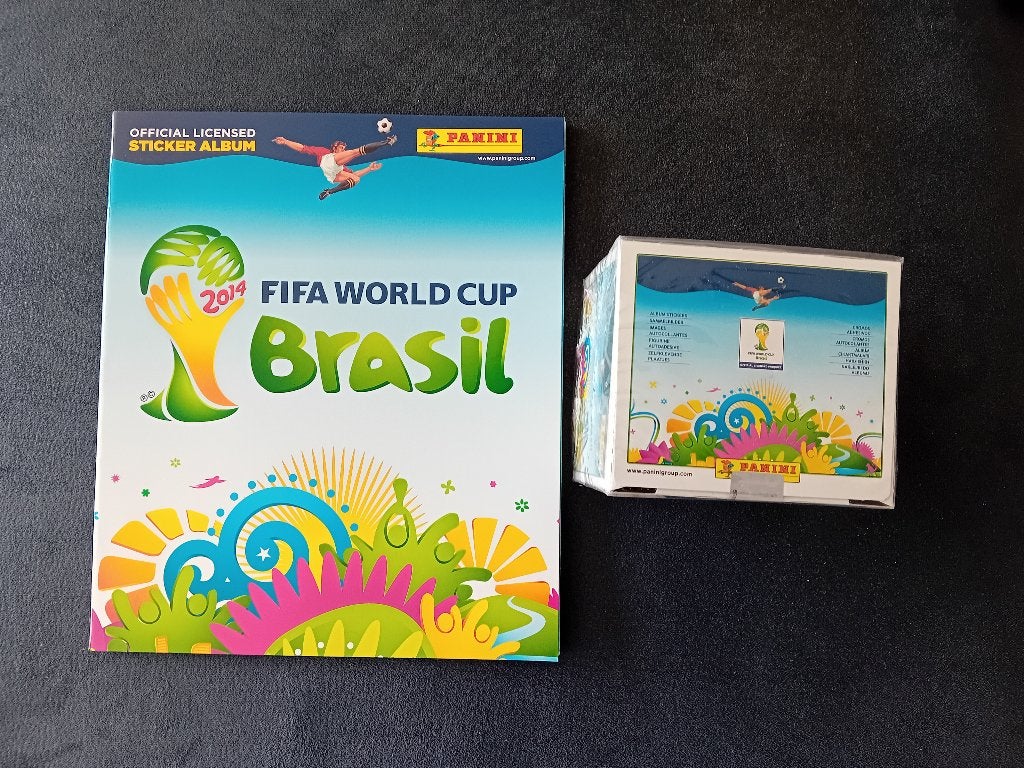 panini WK 2014 gesloten Box + leeg album, Hobby en Vrije tijd, Stickers en Plaatjes, Nieuw, Stickers en Plaatjes, Ophalen of Verzenden