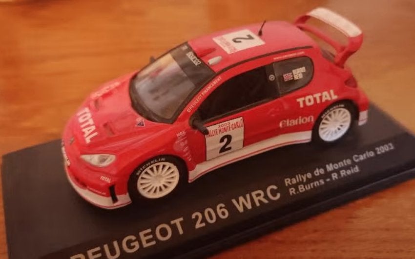 ALTAYA 1/43 PEUGEOT 206 WRC, Ophalen of Verzenden, Zo goed als nieuw, Auto