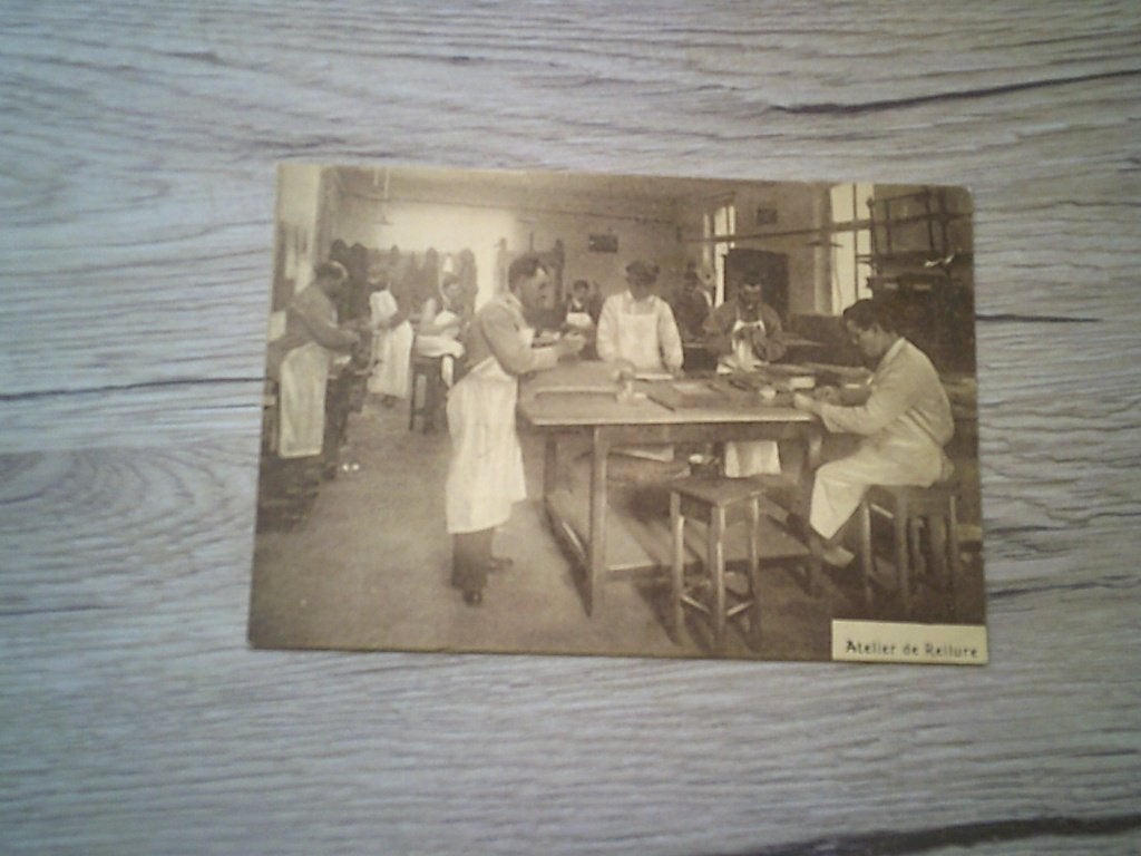 WOLUWE-ST-PIERRE: Ecole de rééducation - Atelier de Reliure, Ophalen of Verzenden, Voor 1920, Ongelopen, Brussel (Gewest)