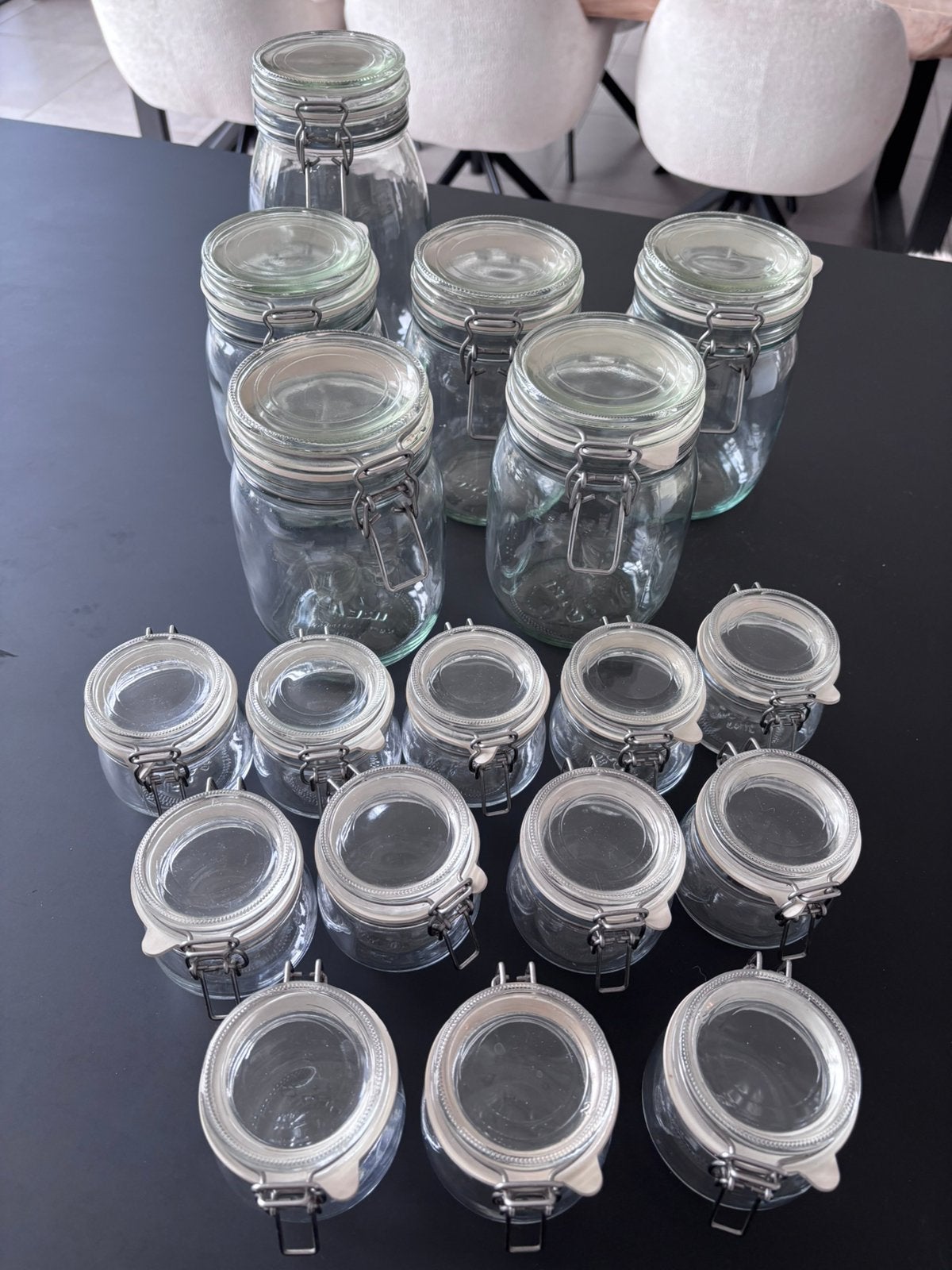 Voorraadpoten glas, Enlèvement, Comme neuf, IKEA