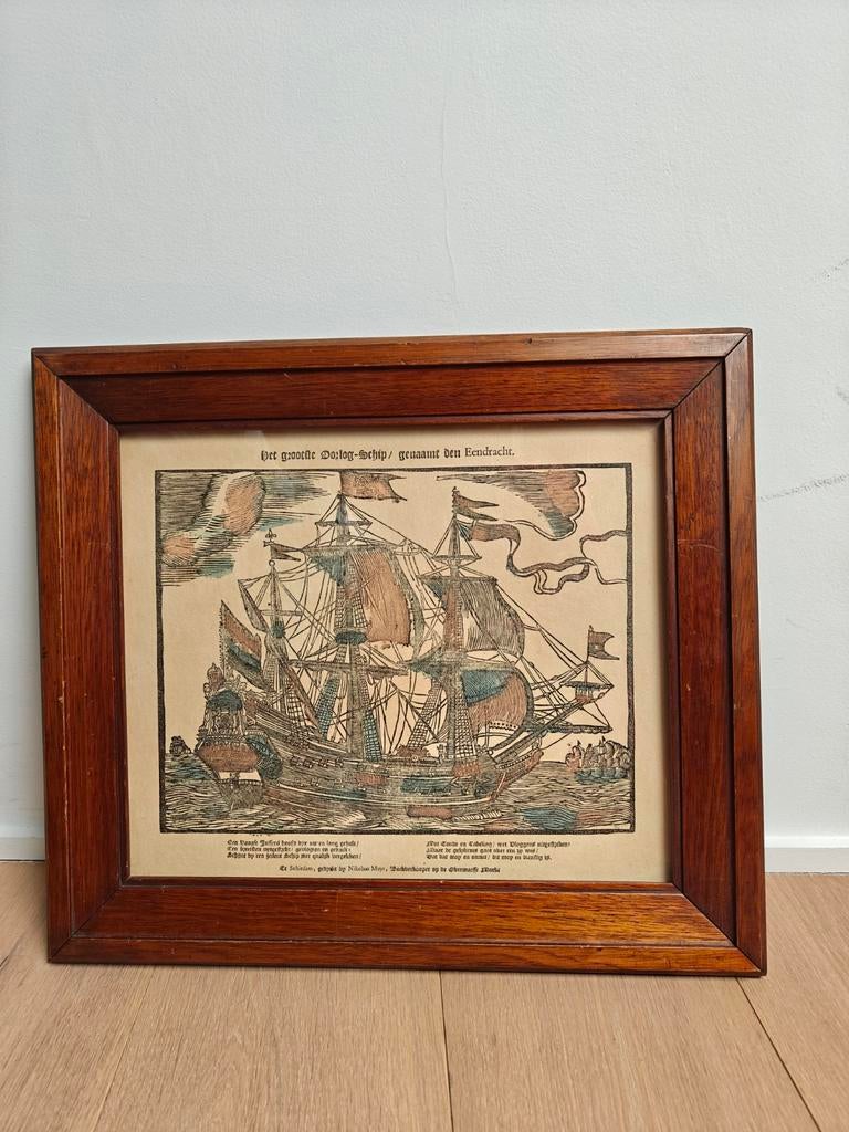 Het grootte oorlog-schip genaamt den Eendracht, Enlèvement