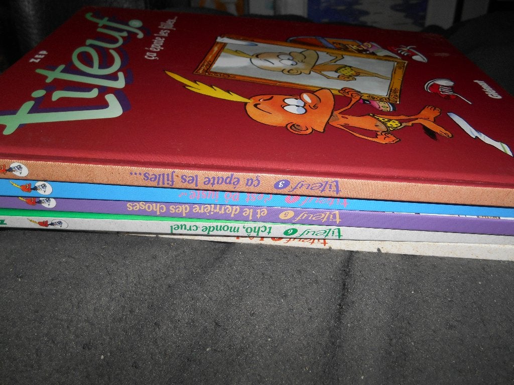 Lot de 5 Titeuf ( 3/4/5/6/8), Livres, Enlèvement ou Envoi