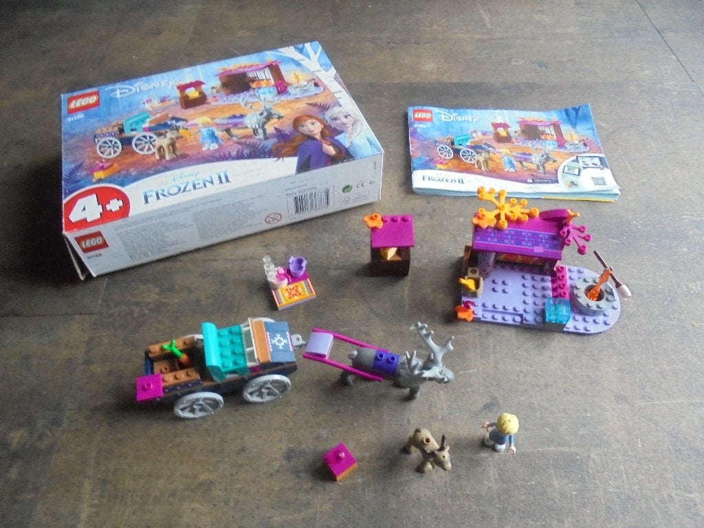 Lego Frozen II Elsa & The Reindeer Carriage Set (zie foto's), Kinderen en Baby's, Gebruikt, Lego, Ophalen of Verzenden, Disney