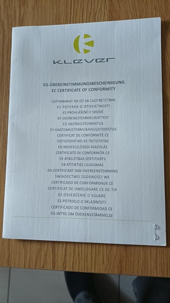 Klever met 1200w batterij, Ophalen, Zo goed als nieuw