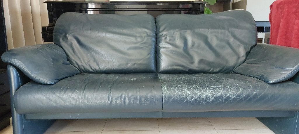 leren zetel JORI, Huis en Inrichting, Ophalen, Gebruikt, Driepersoons, Leer
