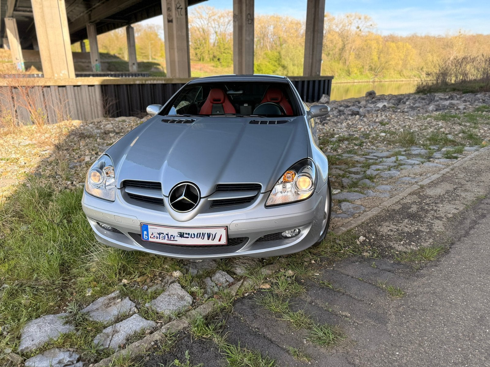 Mercedes-Benz SLK 200 Kompressor Slechts 60.000km!!!, Autos, Cuir, Argent ou Gris, Achat, Noir