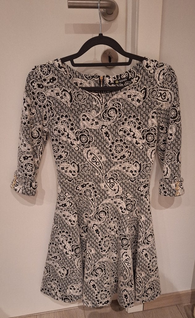 Winterjurkje met 3/4 mouwen, Appel's, maat XS, wit + zwart, Vêtements | Femmes, Enlèvement ou Envoi, Au-dessus du genou, Comme neuf