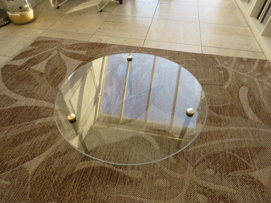 Table basse, table d'appoint, verre renforcé, Enlèvement ou Envoi