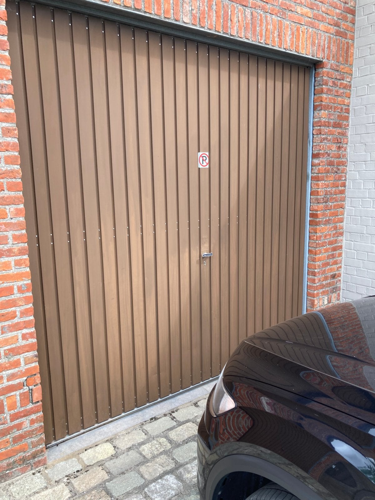 Te koop : 2 metalen garagepoorten, Doe-het-zelf en Bouw, Metalen, Ophalen, Gebruikt, IJzer