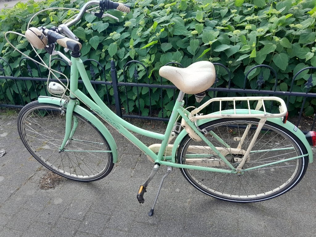 Damesfiets, Terugtraprem, Gebruikt, Versnellingen, 50 tot 53 cm