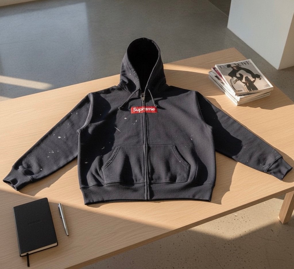 Suprême x MM6 hoodie - taille M, Vêtements | Hommes, Enlèvement ou Envoi, Comme neuf, Taille 48/50 (M), Bleu