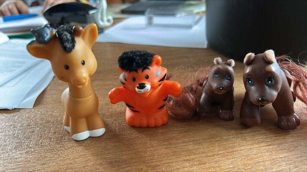 6 dieren van little people, Kinderen en Baby's, Speelgoed | Fisher-Price, Gebruikt, Speelset, Ophalen of Verzenden