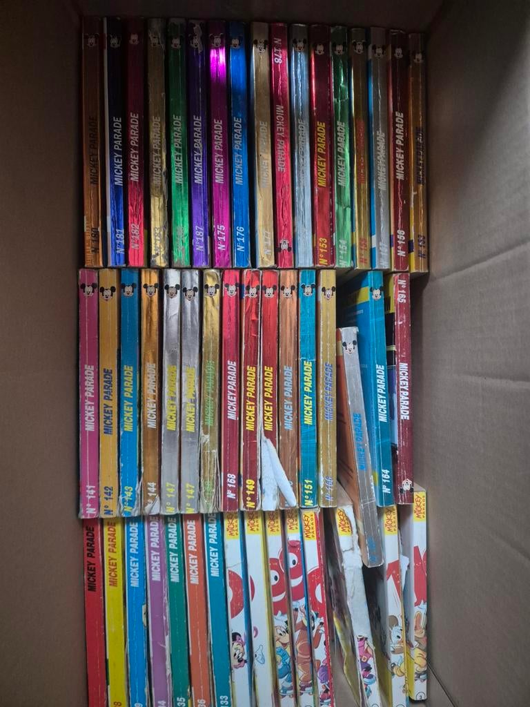 Collection Mickey parade original 1990. 47 livres originaux, Livres