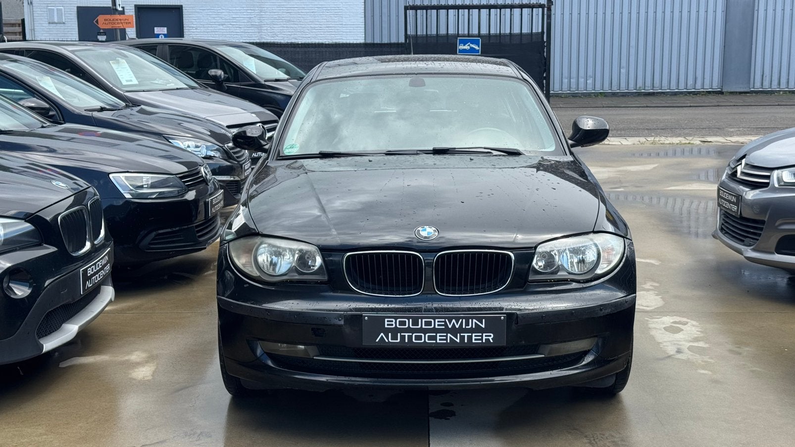 Bmw 1 Serie 116i 1.6Benzine 2007 172.xxxkm FACELIFT Garantie, Auto's, Zwart, Zwart, Handgeschakeld, 5 deurs