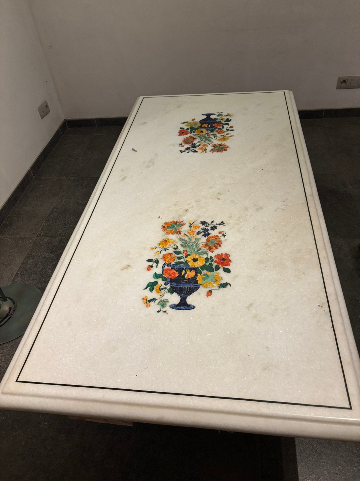 Marmer tafel vanuit india, Huis en Inrichting, Ophalen, Zo goed als nieuw