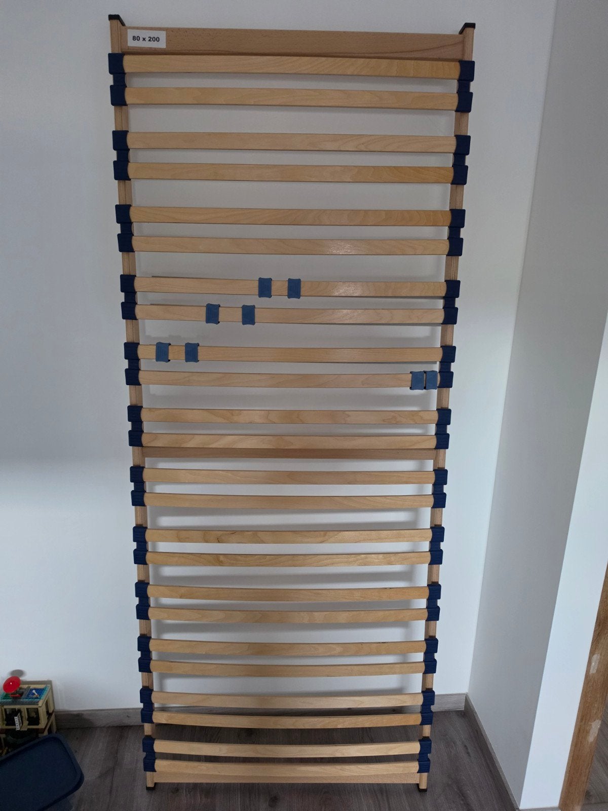 Je vend un sommier a lattes en bois 80×200 cm, Une personne, Utilisé, Sommier, 200 cm