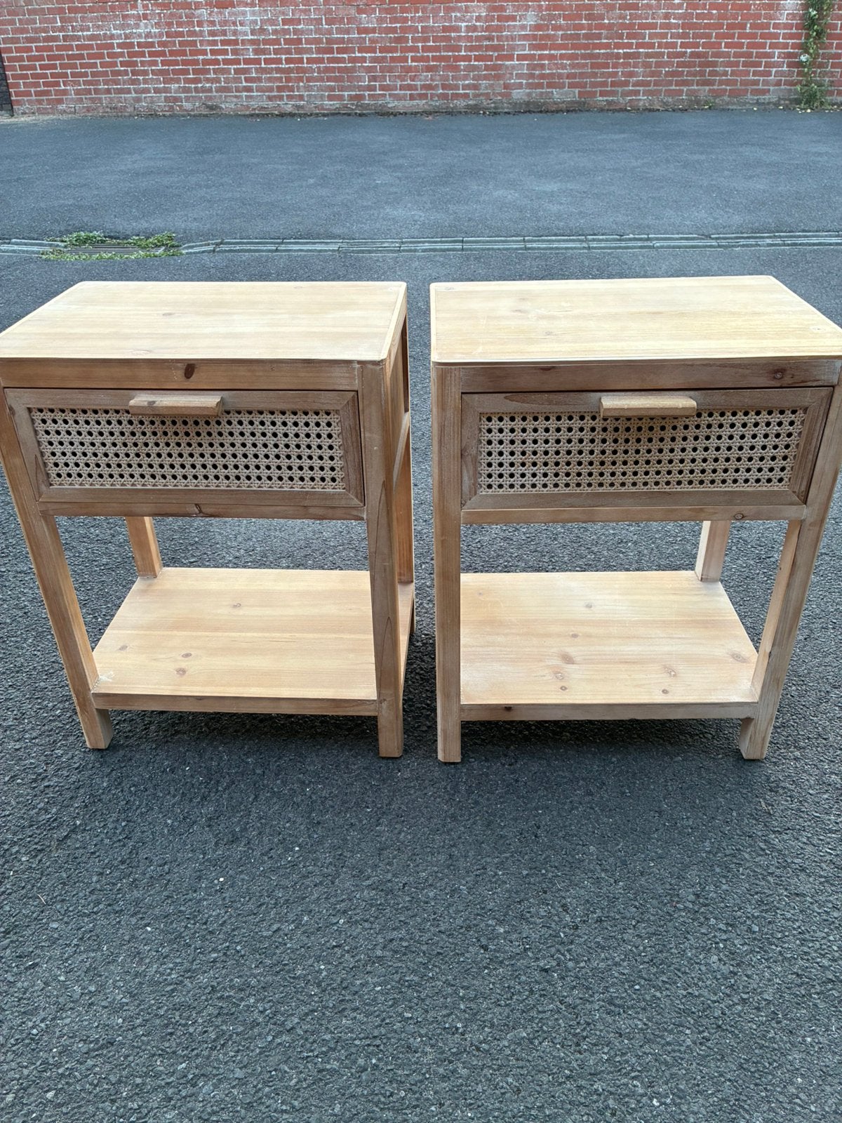 Rotan kastjes, Huis en Inrichting, Slaapkamer | Nachtkastjes, Ophalen, Gebruikt