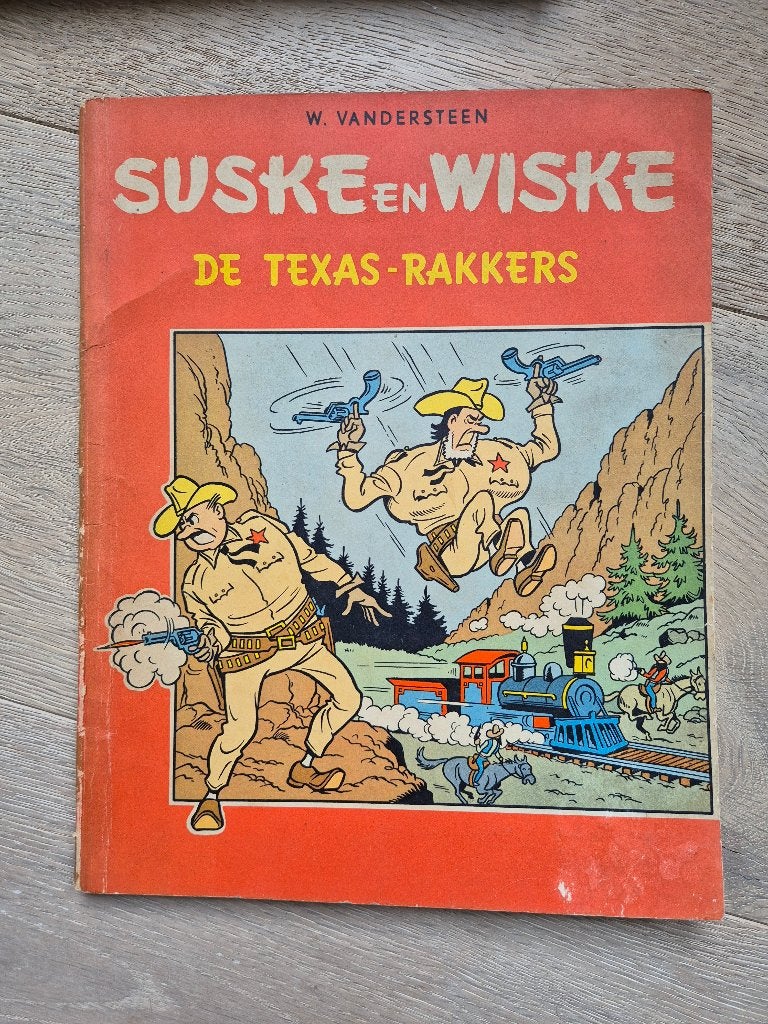 Suske en Wiske - Texas-rakkers- 1e druk, Boeken, Eén stripboek, Ophalen of Verzenden, Gelezen, Willy vandersteen