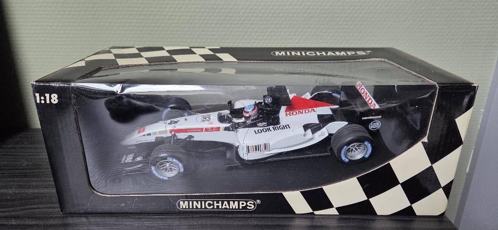 Minichamps 1.18 bar honda, Ophalen of Verzenden, Zo goed als nieuw, Auto, MiniChamps