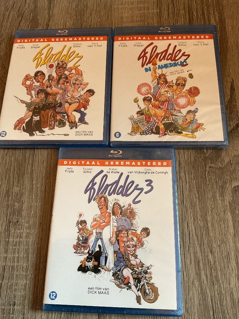Flodder de 3 films  nieuw/sealed  zeldaam, Cd's en Dvd's, Nederlands, Blu-ray, Nieuw in verpakking, Vanaf 12 jaar