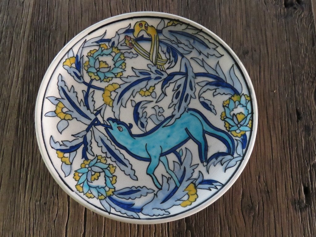 Plat mural en céramique Vintage Cini Kutahya, Enlèvement ou Envoi