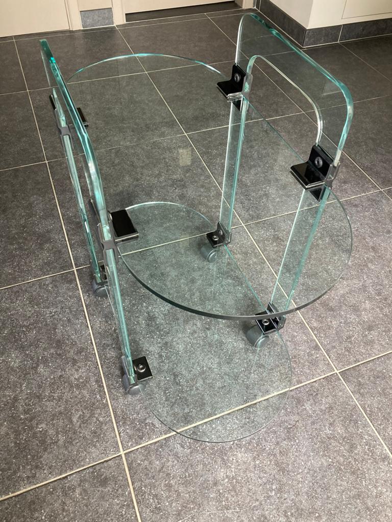 In goede staat, Maison & Meubles, Tables | Tables de salon, 50 à 100 cm, Comme neuf, Verre, Enlèvement