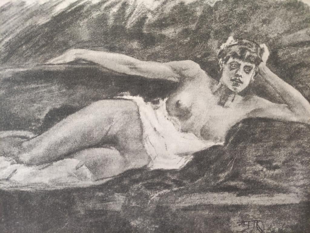 Félicien Rops - LASATA héliogravure, Antiquités & Art, Enlèvement ou Envoi
