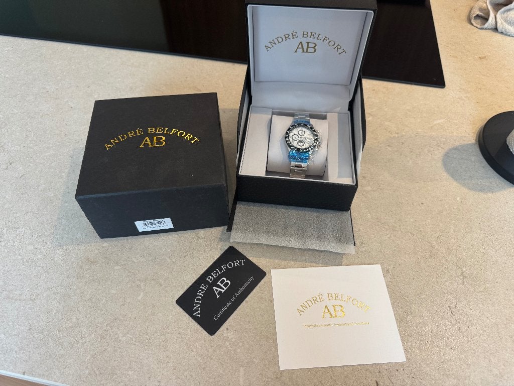 Automatishe horloge wit André Belfort nooit gedragen, Autres marques, Acier, Enlèvement, Acier