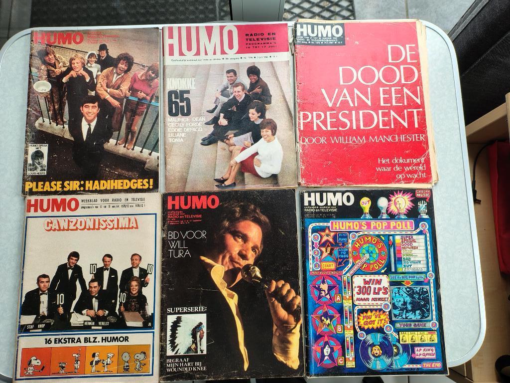 6 Oude humo's, Verzamelen, Tijdschriften, Kranten en Knipsels, Ophalen, 1960 tot 1980, Tijdschrift