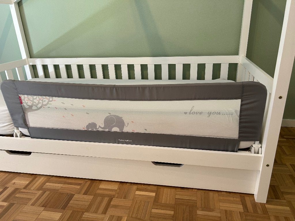 Bedhekje, Kinderen en Baby's, Kinderkamer | Bedden, Ophalen, Zo goed als nieuw, 140 tot 160 cm, Minder dan 70 cm