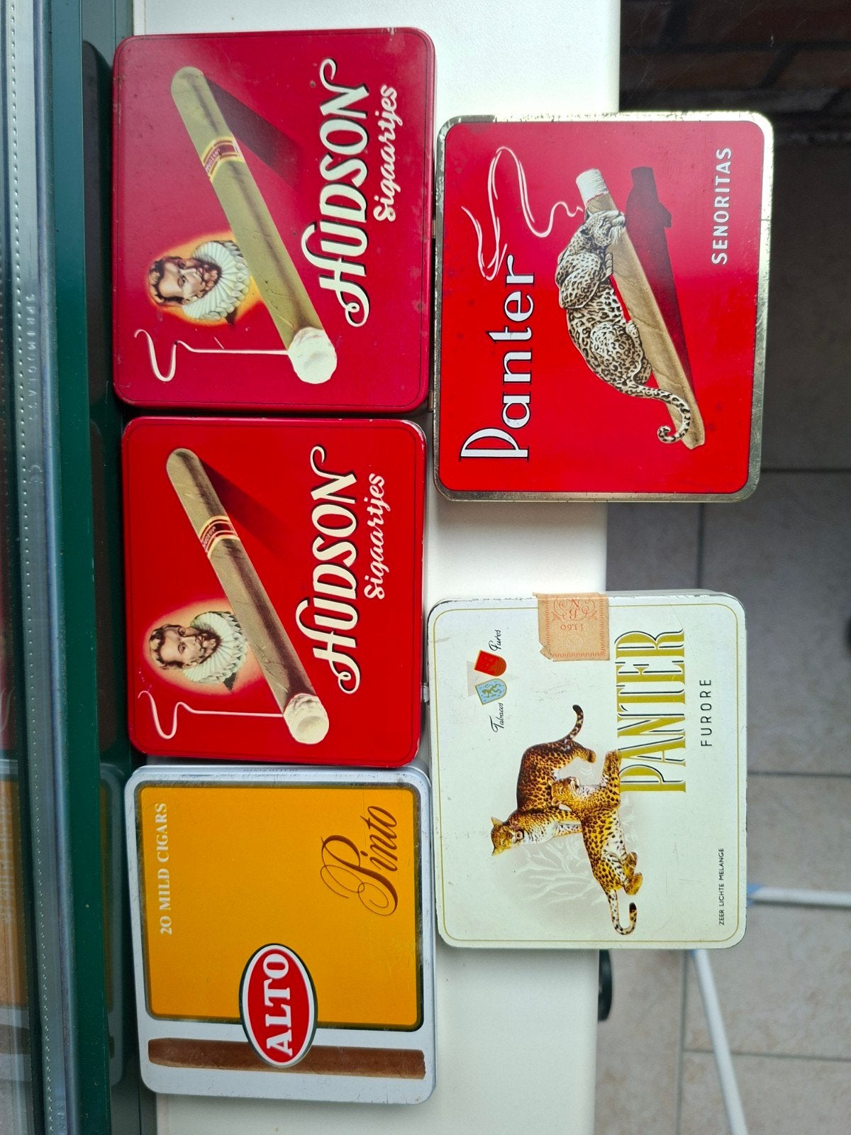 lot metalen sigarendoosjes, Verzamelen, Ophalen