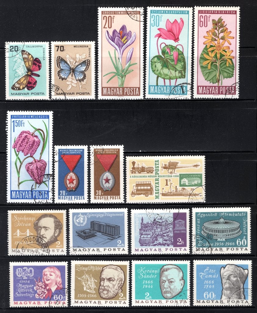 HONGARIJE Lot 1966 gestempeld, Verzenden, Gestempeld