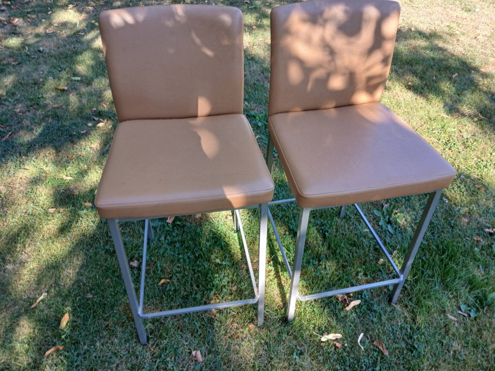 barkrukken, Maison & Meubles, Avec repose-pieds, Synthétique, 2 tabourets, Comme neuf