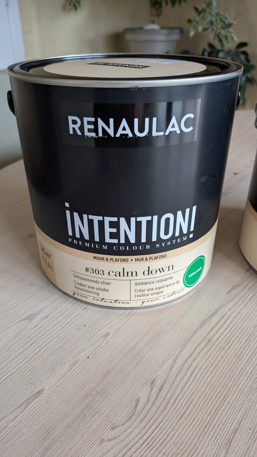 Muurverf binnen Renaulac #303 calm down, Doe-het-zelf en Bouw, Ophalen, Beige, Nieuw, Verf