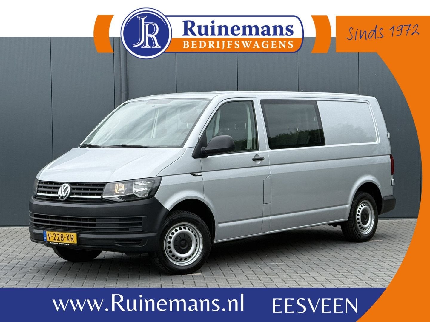 Volkswagen Transporter 2.0 TDI 150 PK / L2H1 / DUBBELE CABIN, Argent ou Gris, Achat, Electronic Stability Program (ESP), Diesel