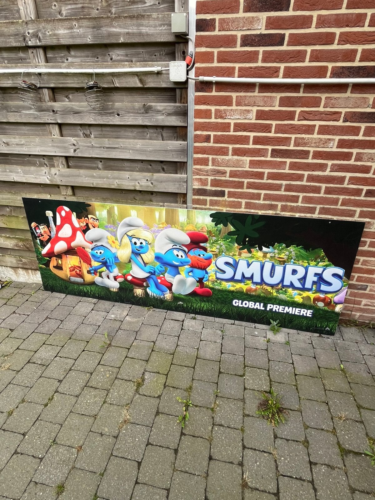 Smurfen wanddecoratie, Ophalen, Zo goed als nieuw