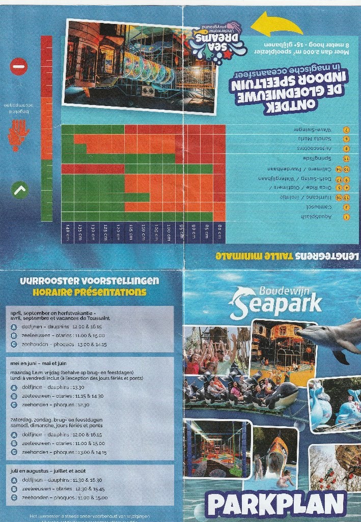 Pretpark (Boudewijn) SeaPark, Tickets en Kaartjes, Drie personen of meer, Ticket of Toegangskaart