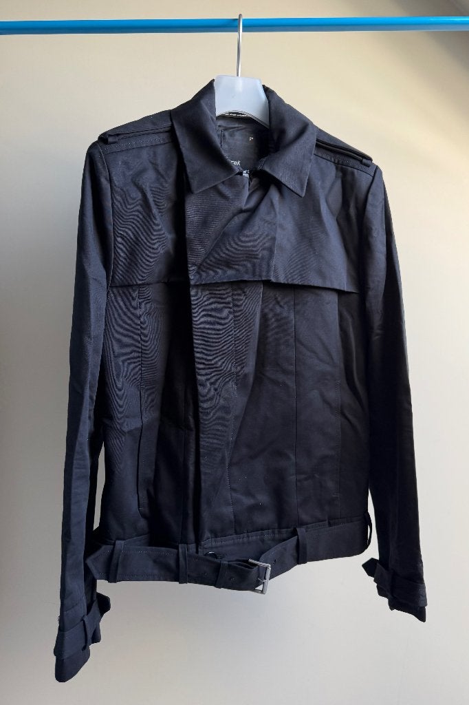 Zwarte trenchcoat / tussenjas van Filippa K Man in maat M, Maat 48/50 (M), Zwart, Gedragen, Filippa K