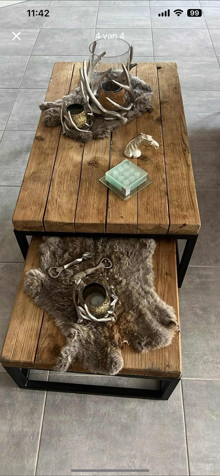 Tables Salobs 2 pièces, Maison & Meubles, Enlèvement, Comme neuf