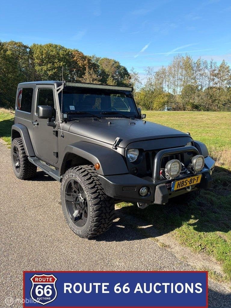Jeep Wrangler | 2014 | Route 66 Auctions, Auto's, Gebruikt, Zwart, Bedrijf, Handgeschakeld