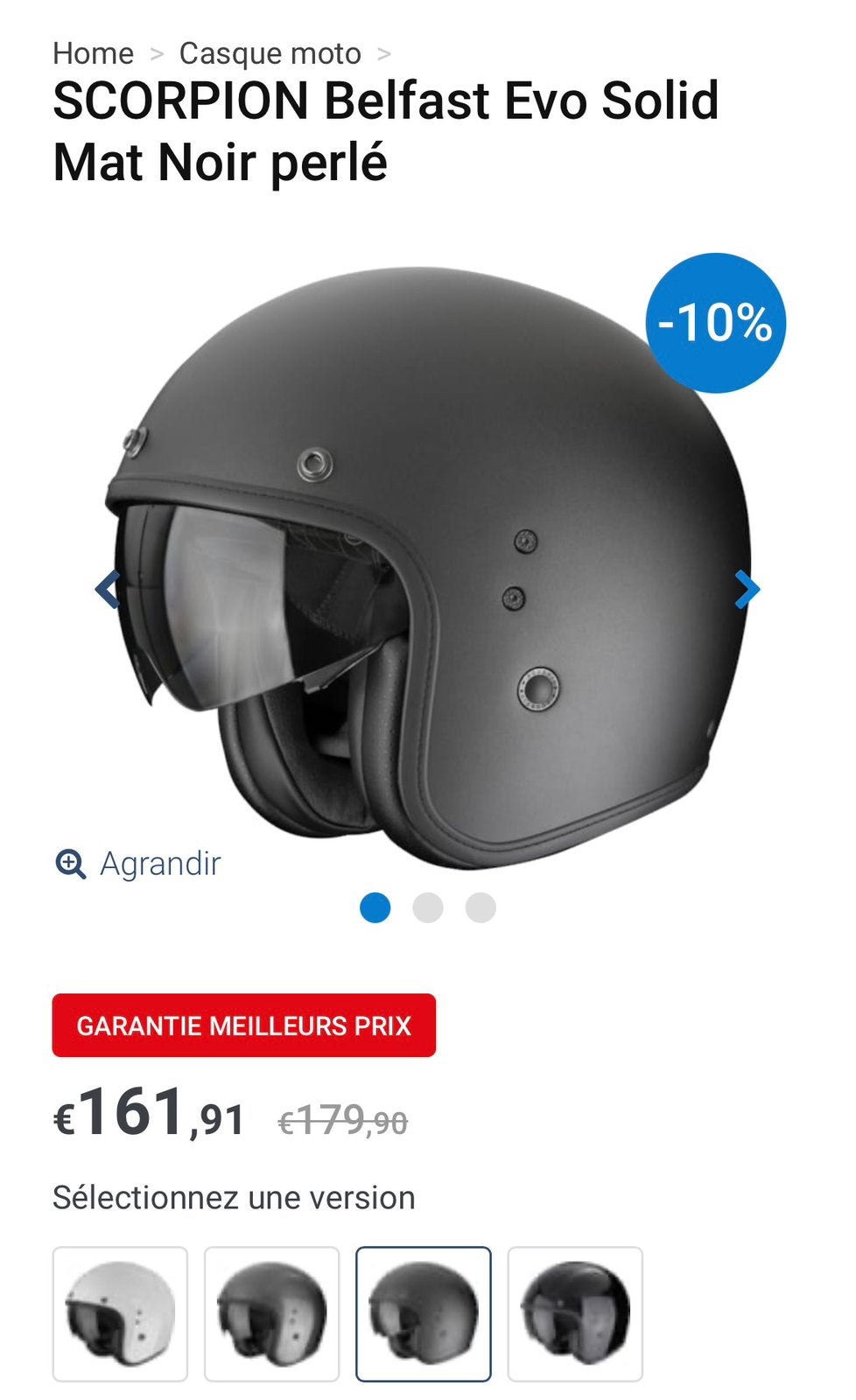 Scorpion Belfast exo XXL, Motos, Enlèvement, XXL, Casque jet