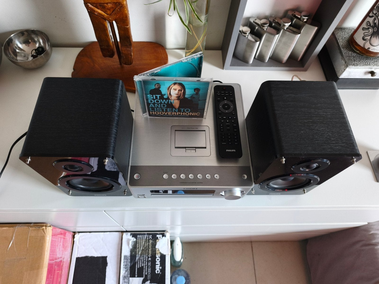 Philips MCM 7005 Hifi-systeem + 2 luidsprekers + afstandsbed, Philips, Microset, Cd-speler, Nieuw