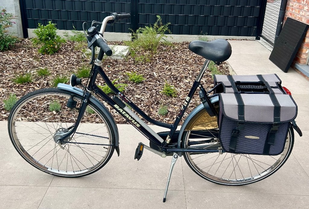 Batavus Retro Overdrive – Stadsfiets met dubbele fietstas, Ophalen, Gebruikt, Velgrem, Versnellingen