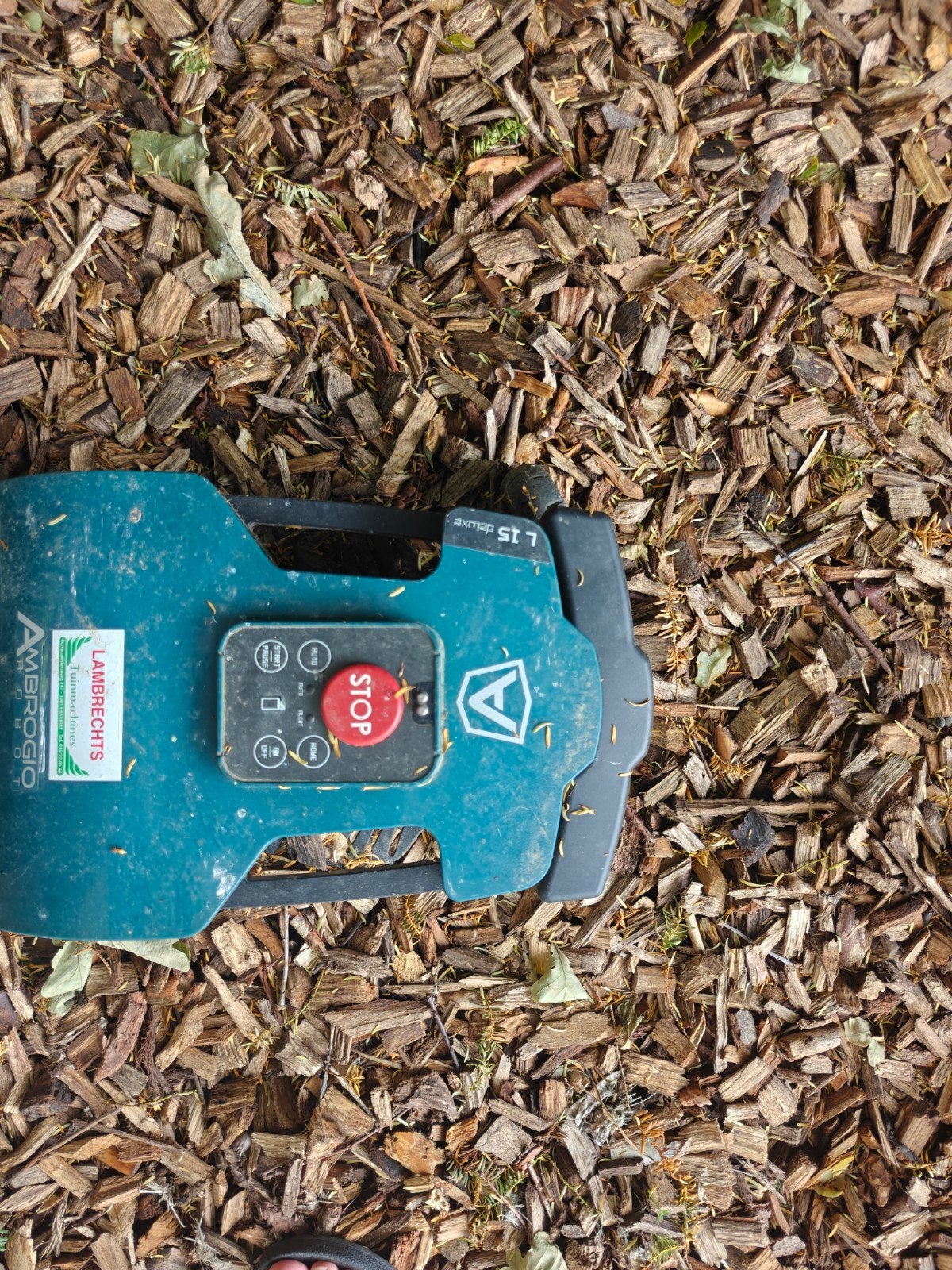 Grasrobot ambrogio, Ophalen