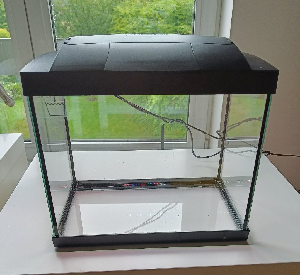 Aquarium en toebehoren, Ophalen, Inclusief deksel, Zo goed als nieuw, Leeg aquarium