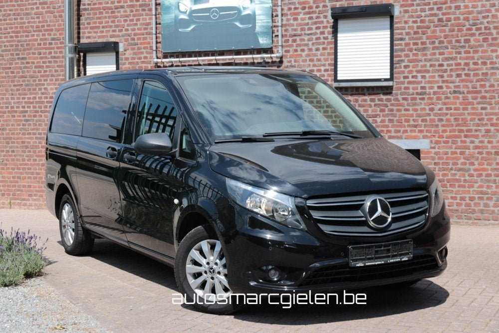 Mercedes Vito 116 CDI, Dubbel cabine, 5 zitpl, Lichte vracht, Auto's, Mercedes-Benz, 197 g/km, 4 deurs, Navigatiesysteem, Zwart