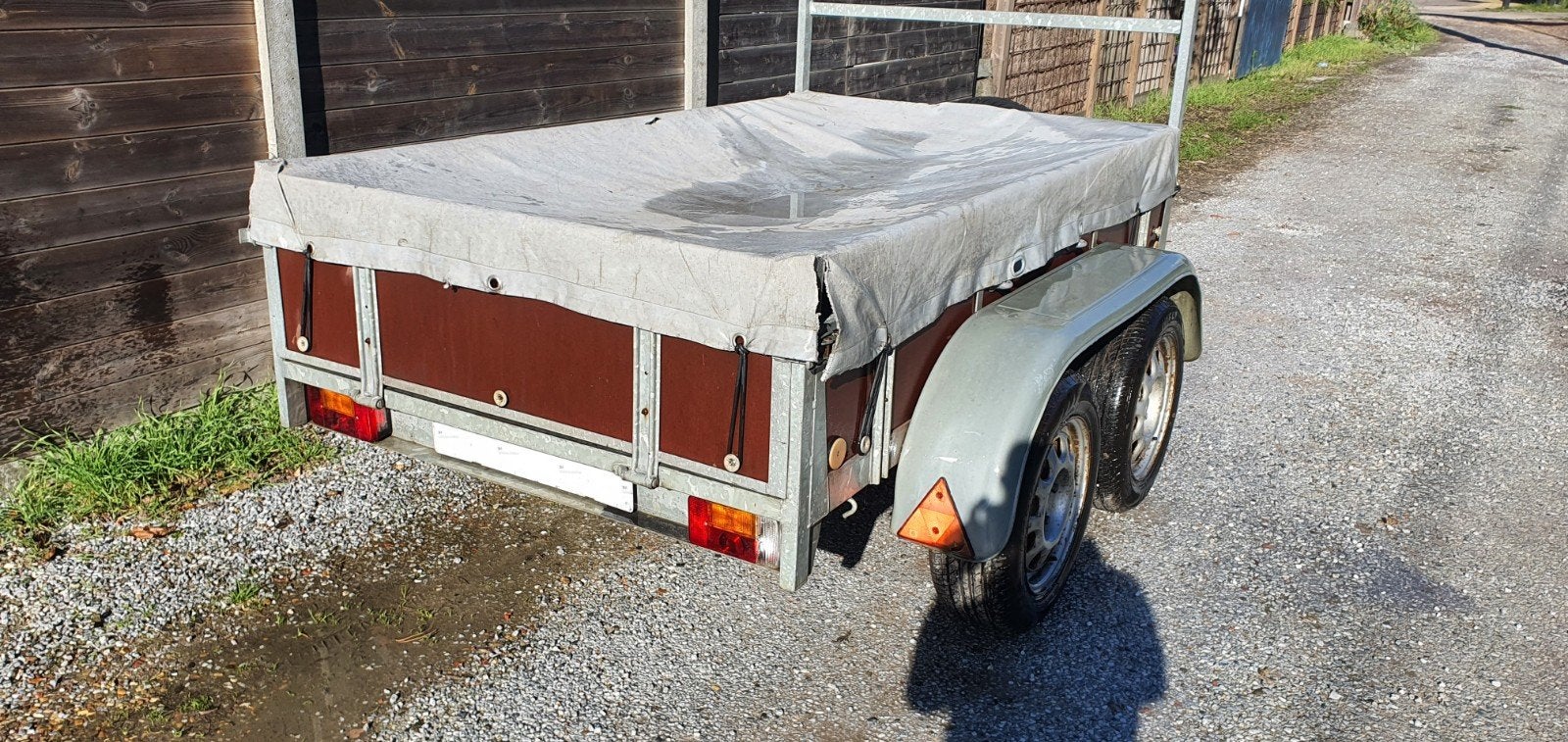 aanhangwagen dubbelasser ongeremd, Auto diversen, Ophalen, Gebruikt