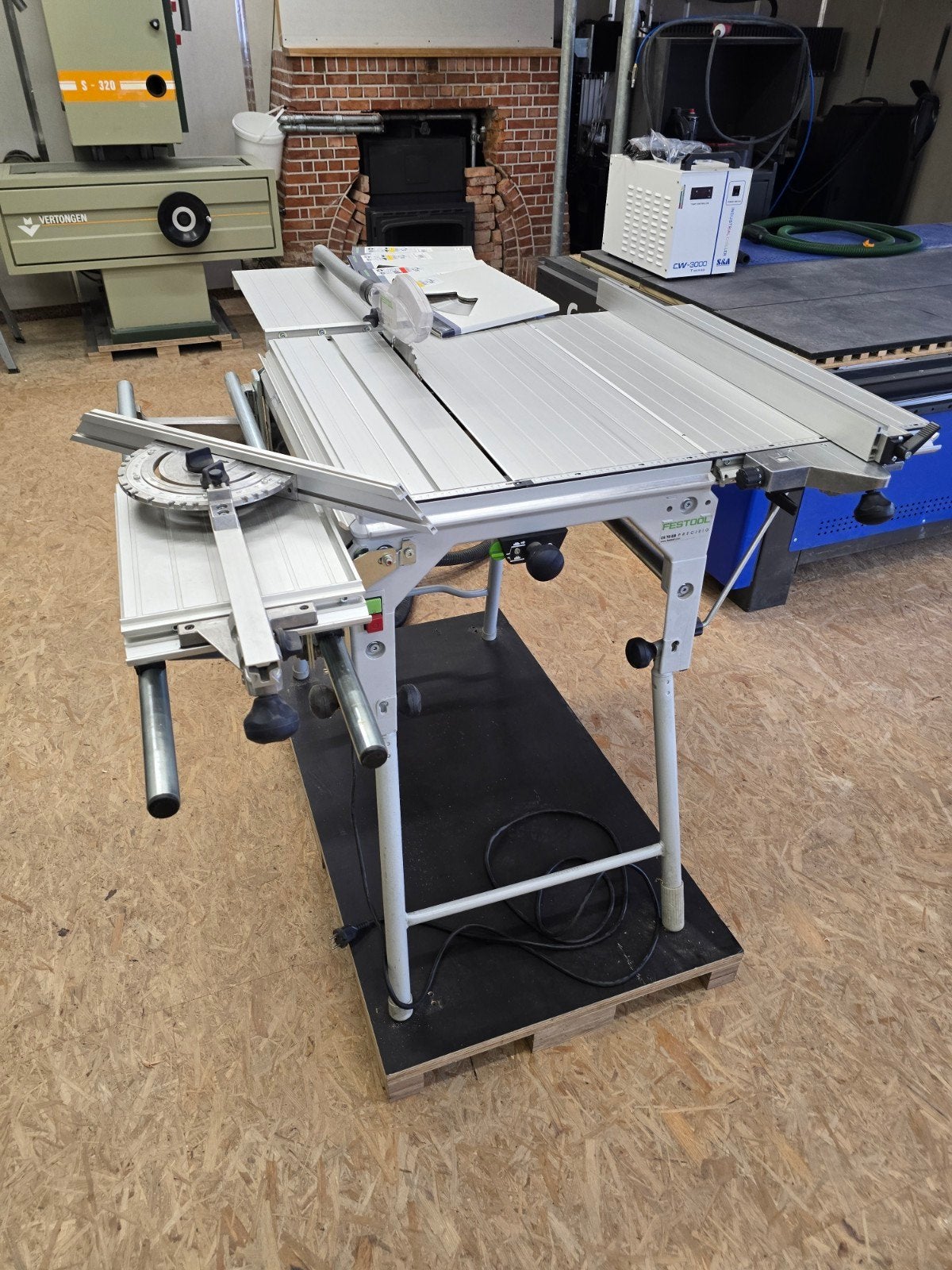 festool CS 70 EB precisio zaagtafel en festool zaagbladen, Ophalen, Cirkelzaag, 70 mm of meer, Zo goed als nieuw