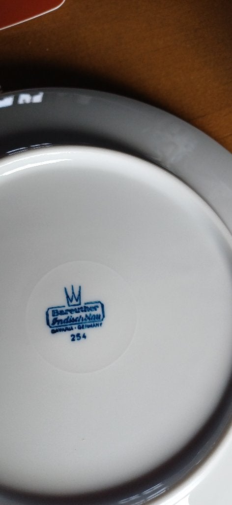Vaisselle bleue indienne Bareuther, Bavière, Allemagne, Service complet, Comme neuf, Enlèvement, Classique