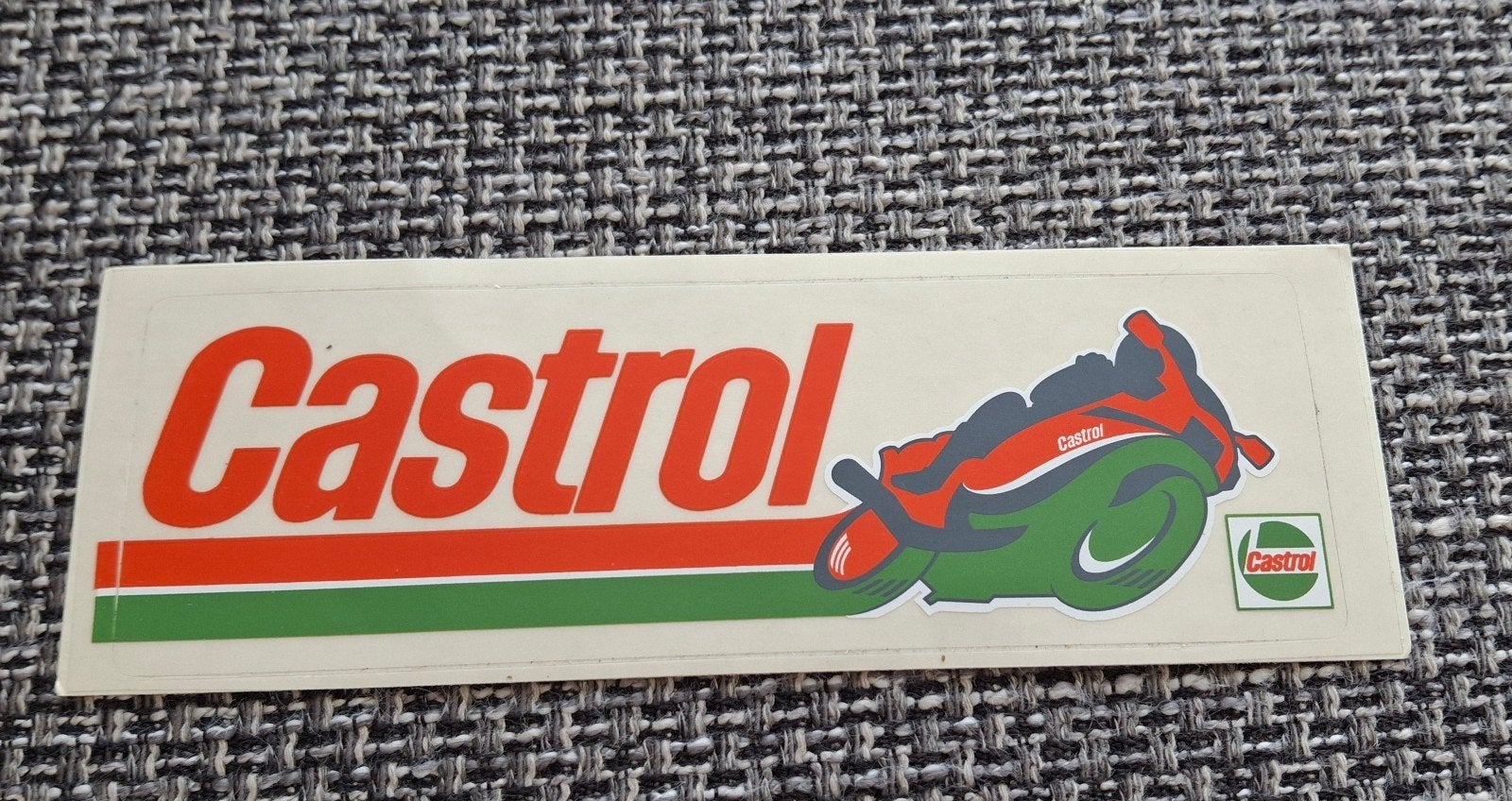 Autocollant vintage de motocross de l'équipe Castrol, Collections, Enlèvement ou Envoi, Comme neuf, Voiture ou Moto